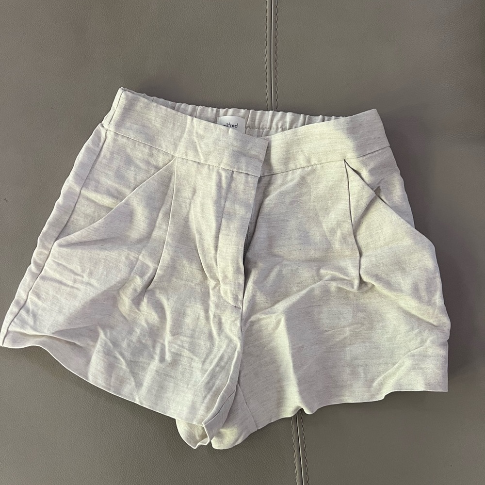 Aritzia Wilfred Linen Shorts Size 2